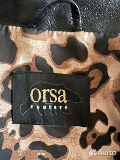 Кожаная куртка Orsa Couture, Италия, оригинал