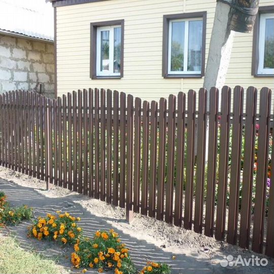 Штакетник металлический