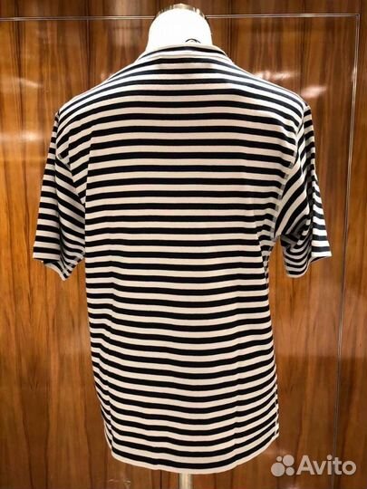 Футблка мужская черная белая дольче