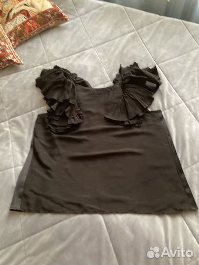 Топ женский вечерний с рюшами