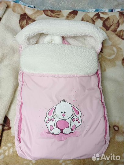 Конверт на выписку для девочки зима