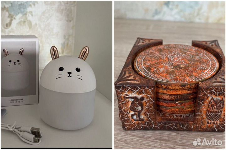 Набор сувенирный: подставки и увлажнитель