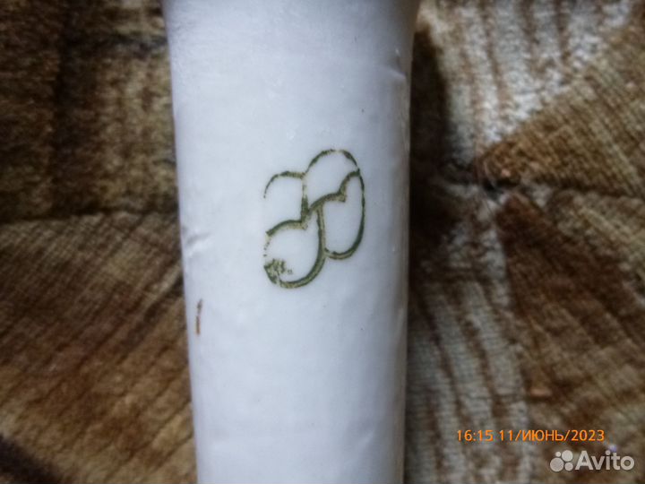 Фаянсовая аптечная ступка с пестиками 1940-х гг