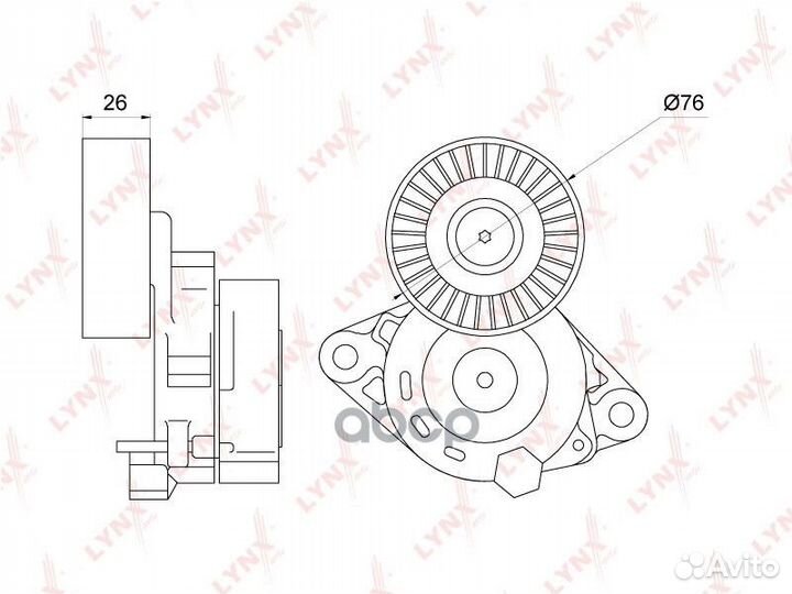 PT-3320 Натяжитель / приводной lynxauto PT-332