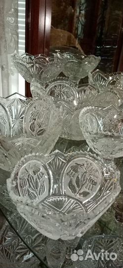 Комплект хрустальных ваз