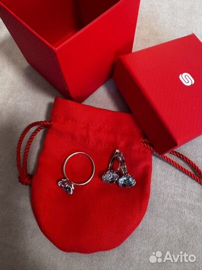 Серебряное кольцо с топазом