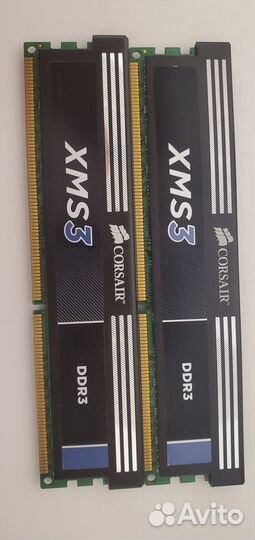 Оперативная память Corsair DDR3 2x по 4 gb