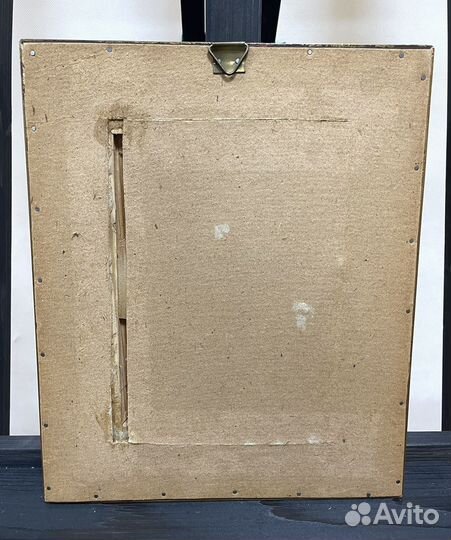 Винтажная фарфоровая картина 