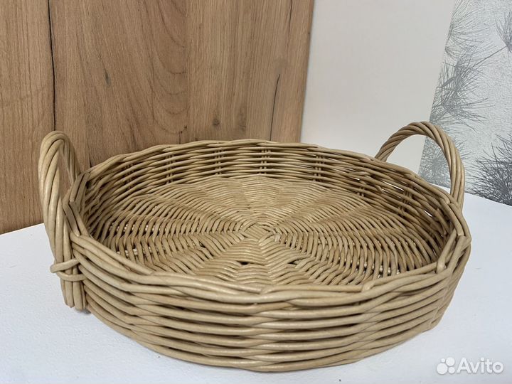 Поднос плетеный, корзина для фруктов