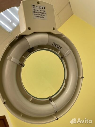 Лампа лупа настольная