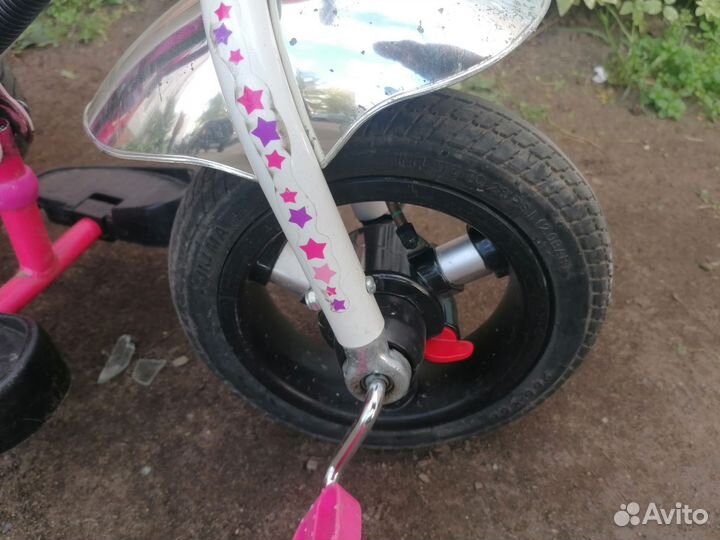 Детский велосипед с ручкой для девочки