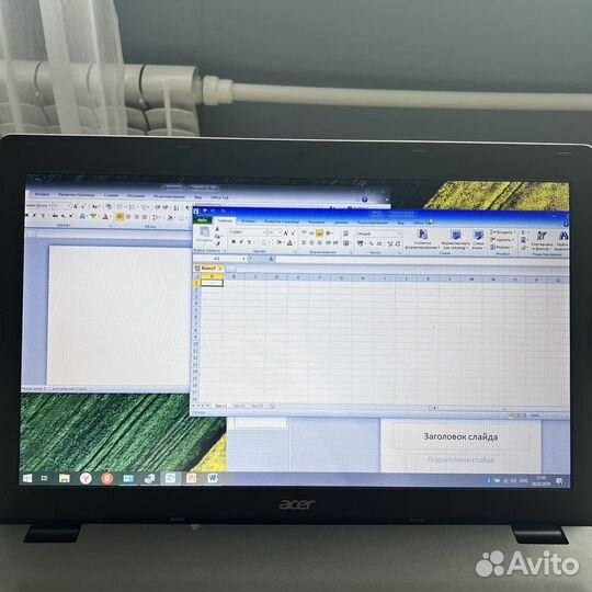 Большой 17.3 ноутбук Acer 4 ядра