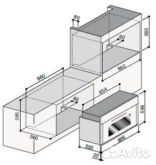 Газовый духовой шкаф ilve 900-NVG/RM