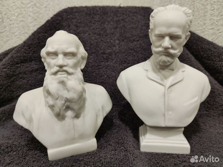 Статуэтка,бюст Чайковский,Толстой,лфз,гики.ссср