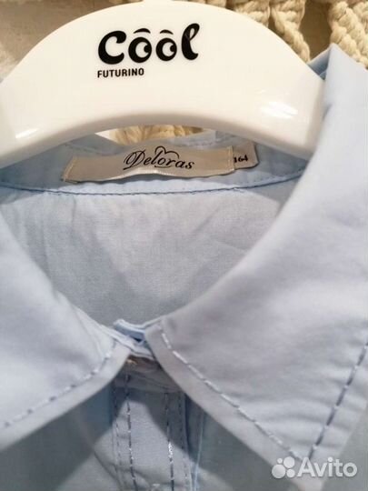 Голубая блузка для девочки