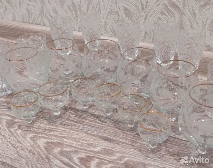 Фужеры хрустальные