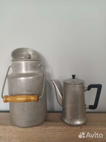Бидон, алюминий СССР, чугунок, миска, лоток