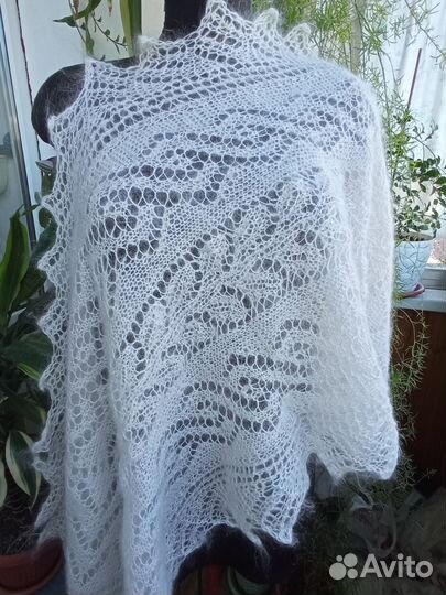 Палантин-шарф пуховый 