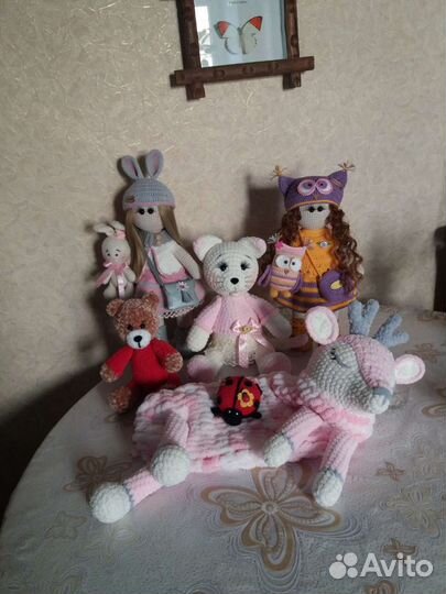 Мягкие игрушки вязаные. Ручная работа