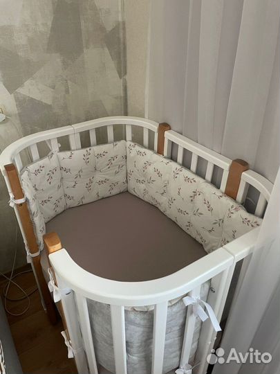 Кроватка трансформер для новорожденных Nuvola Lux