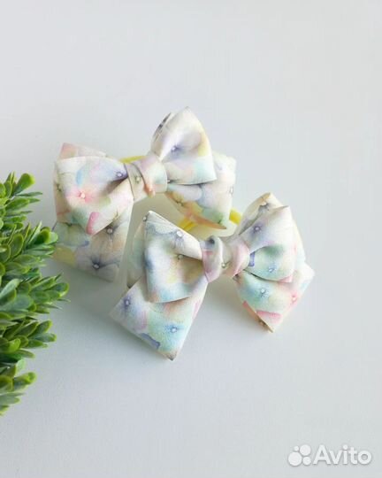 Бантики для волос ручной работы