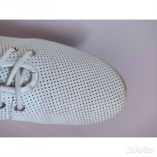 Кроссовки кеды полуботинки натуральная кожа 39