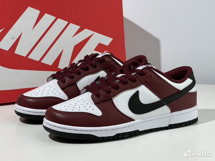 Кроссовки Nike Dunk Low Dark Team Red Black