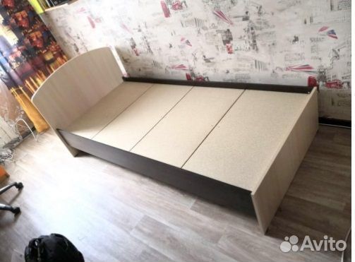 Кровать лдсп Дуб молочный/Венге