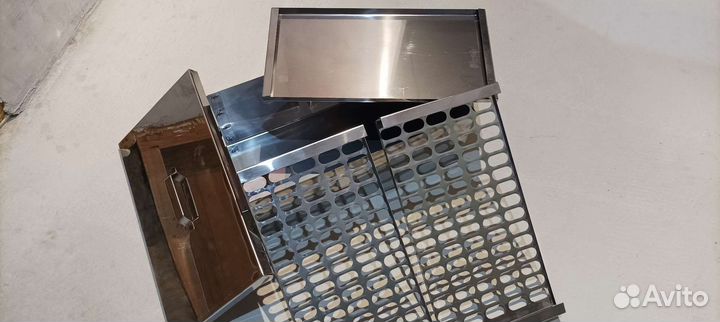 Коптильня горячего копчения из нержавейки