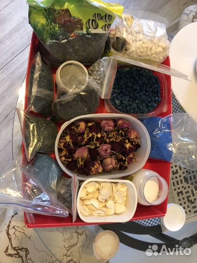 Декоративный камень, песок