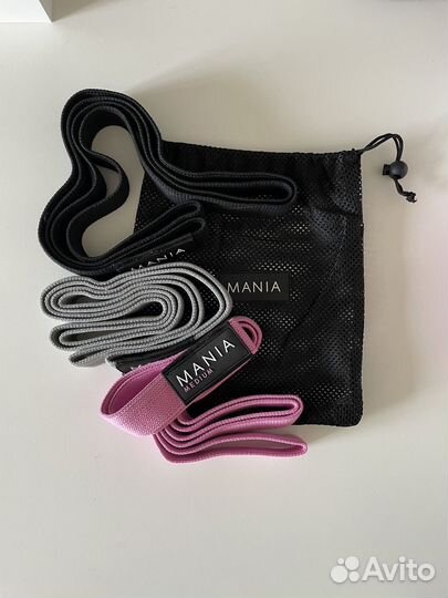 Тканевые фитнес резинки mania (новые)