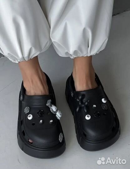 Сабо летние кроксы на платформе