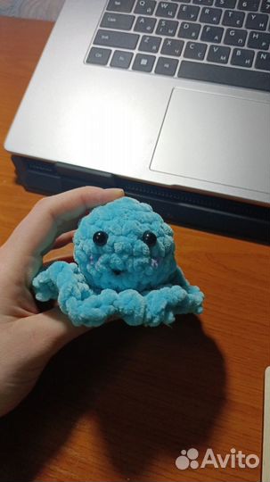 Вязанные игрушки ручной работы из плюшевой пряжи