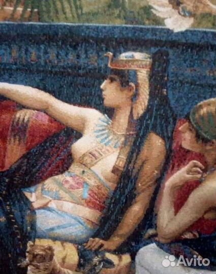 Картина Клеопатра и тигр гобелен