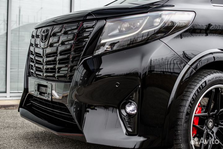 Сплитер на бампер Toyota Alphard (3G) 2015-2017