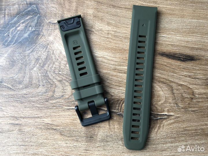 Премиальный ремешок дизайн Fenix 7 22 мм: хаки
