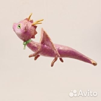 Ватная елочная игрушка Дракончик