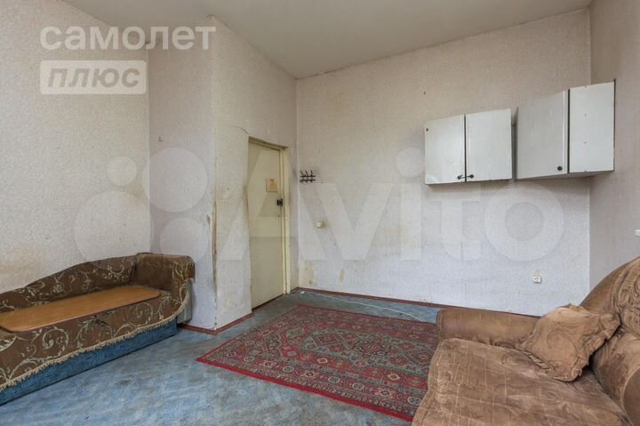 Комната 17,6 м² в 1-к., 2/2 эт.