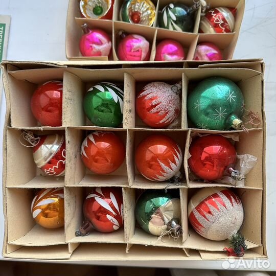 Елочные игрушки, наборы ГДР