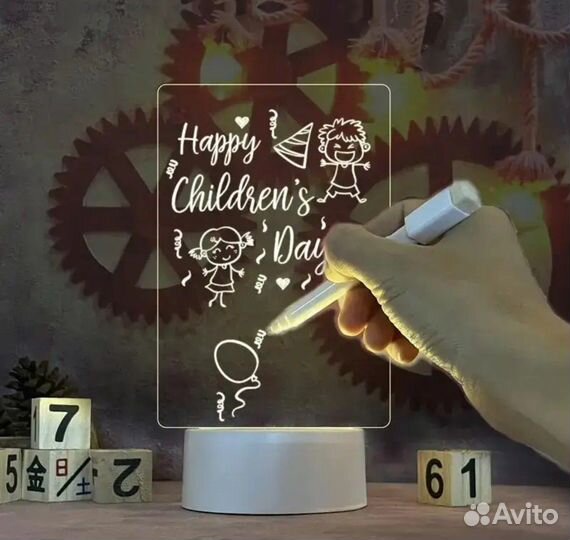 Светодиодная заметка подсветка ночник