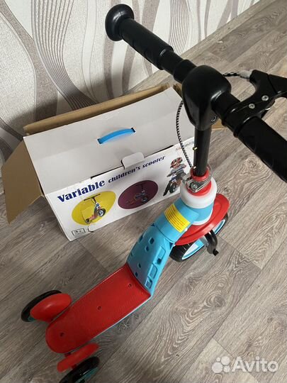 Самокат-беговел детский 2в1