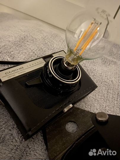 Светильник из фотоаппарата в стиле лофт