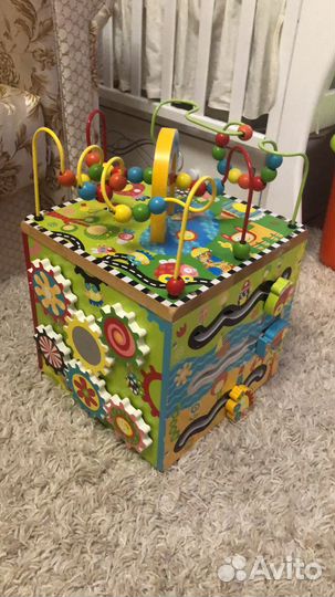 Развивающий деревянный куб maxville