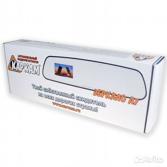 Видеорегистратор+зеркало Каркам А2 глонасс