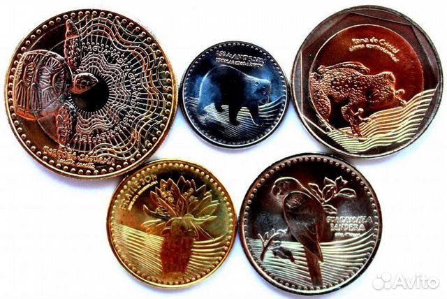 Колумбия Набор 5 монет 2012г