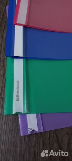 Канцелярия. Набор папок-скоросшивателей из 4шт