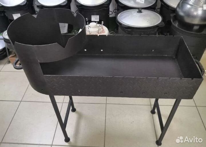 Мангалы с печью под казан гриль разборные