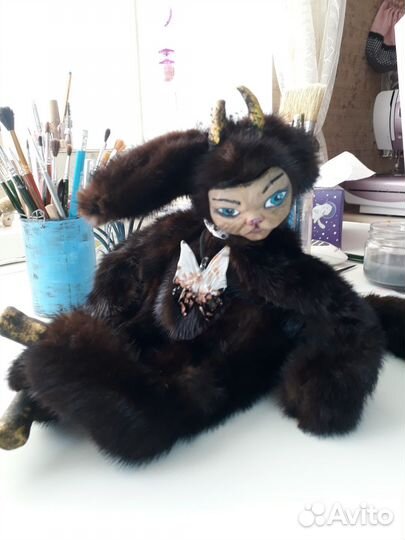 Текстильная игрушка. Оберег. Базарный чертик