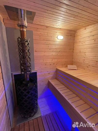 Баня бочка квадроовал на дровах. Из кедра и ели