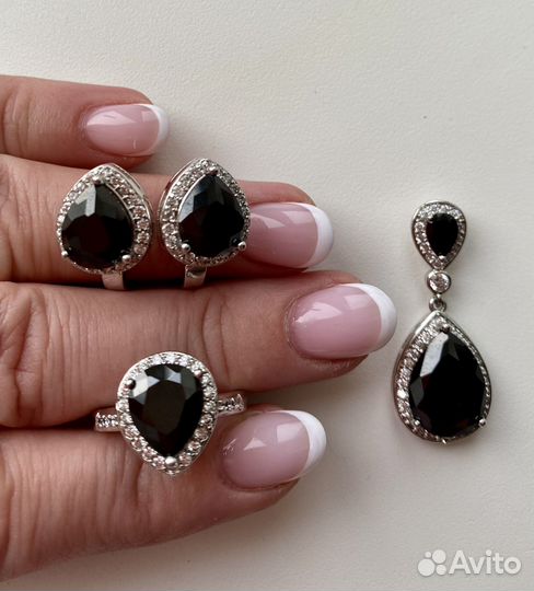 Серьги, кольцо, подвеска